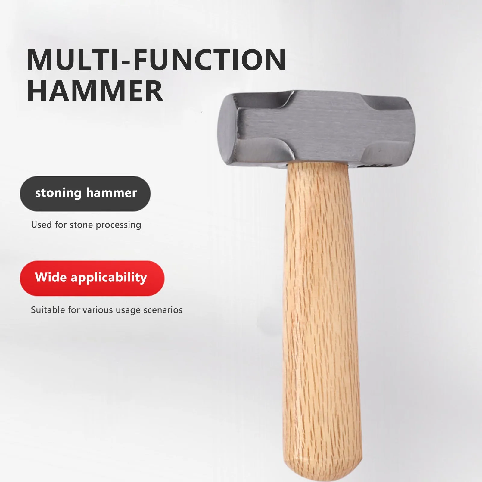 Wood Handle  Hammer Convenient to Use with Unique Handle Design Suitable for Machinists Construction Workers