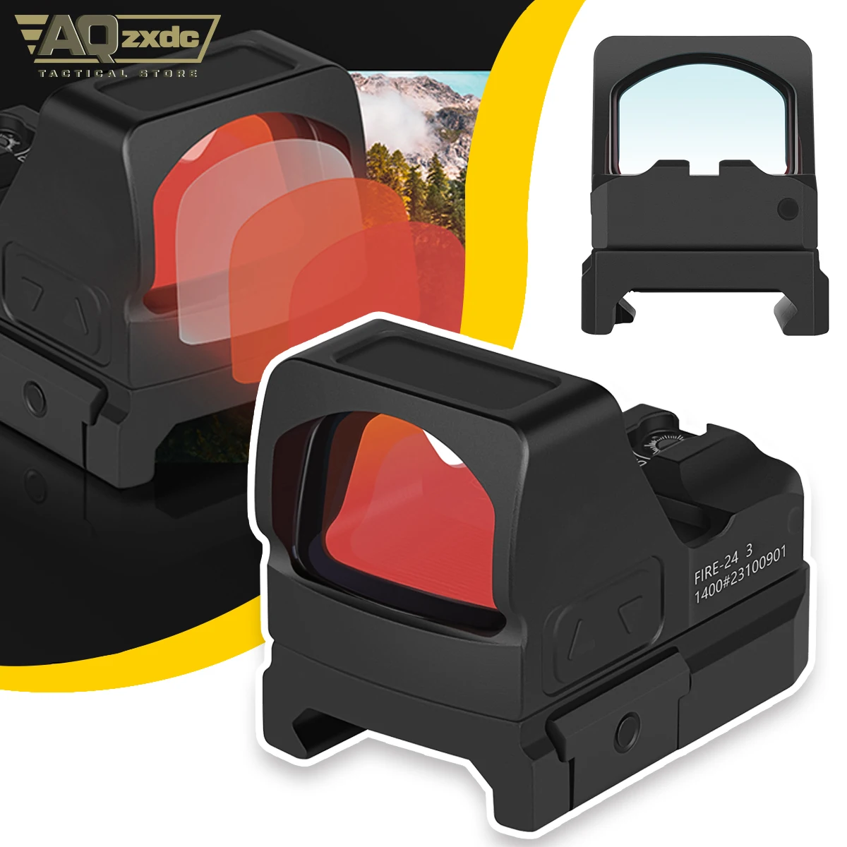 

AQzxdc Tactical OEM ODM Red Dot Sight Shake Awake Reflex Sight Shockproof Holographic sight with 20mm Mount