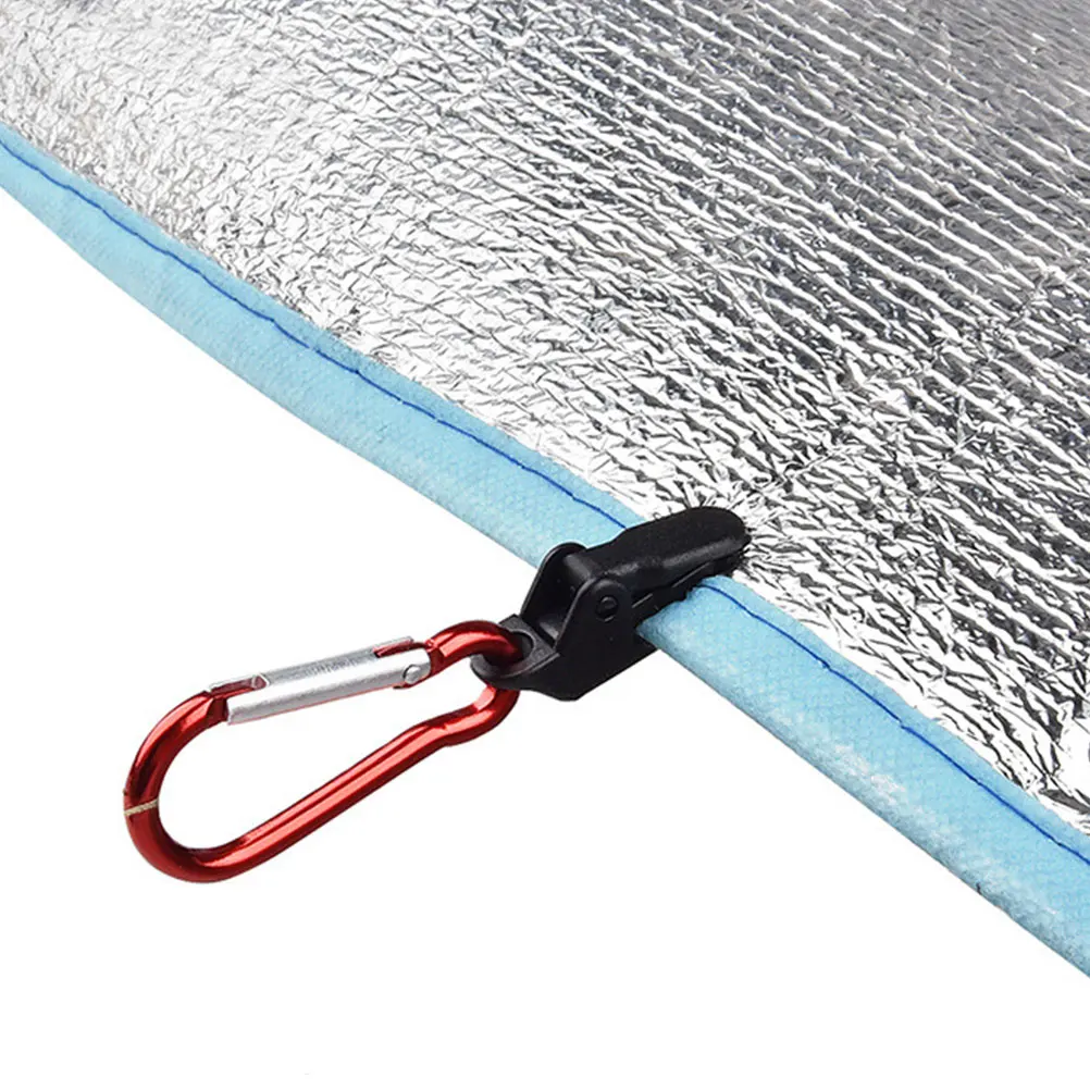 

10pcs Tent Clips High Strength Plastic Camping Accessories Tarp Clamps Awning Thumb Locking Carabiner Outdoor BBQ Crocodile Clip