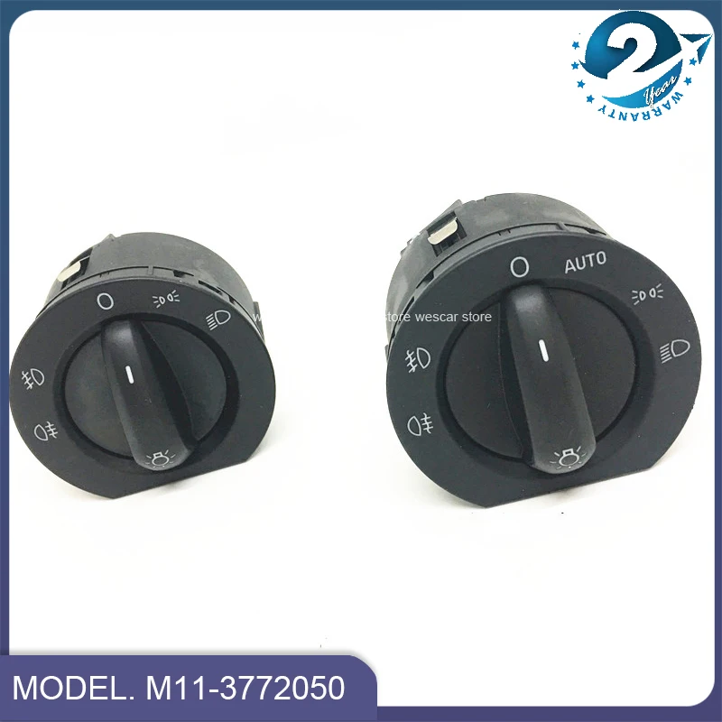 For Chery A3/Cielo M11 Chance Tengo Combination Auto Headlight Fog Light Switch Headlamp Switch Manual Adjustment M11-3772050