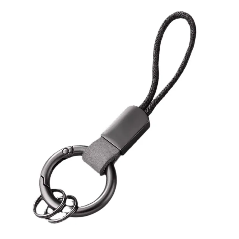 حامل مفاتيح السيارة EDC للرجال والنساء، حامل مفاتيح من جلد البقر، سلسلة مفاتيح بسيطة، منظم مفاتيح منزلي مدمج