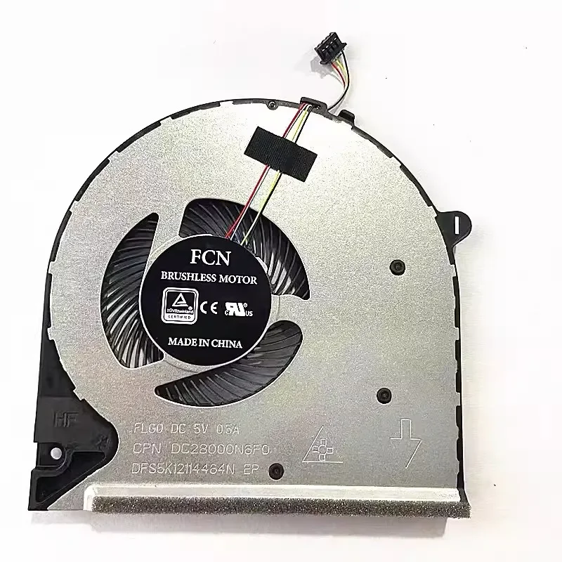 New CPU Laptop Cooling Fan For HP 15-DU 15s-du 15-DW DY 250 G8 L52034-001 TPN-C139 DC28000N6F0 DFS5K12114464N