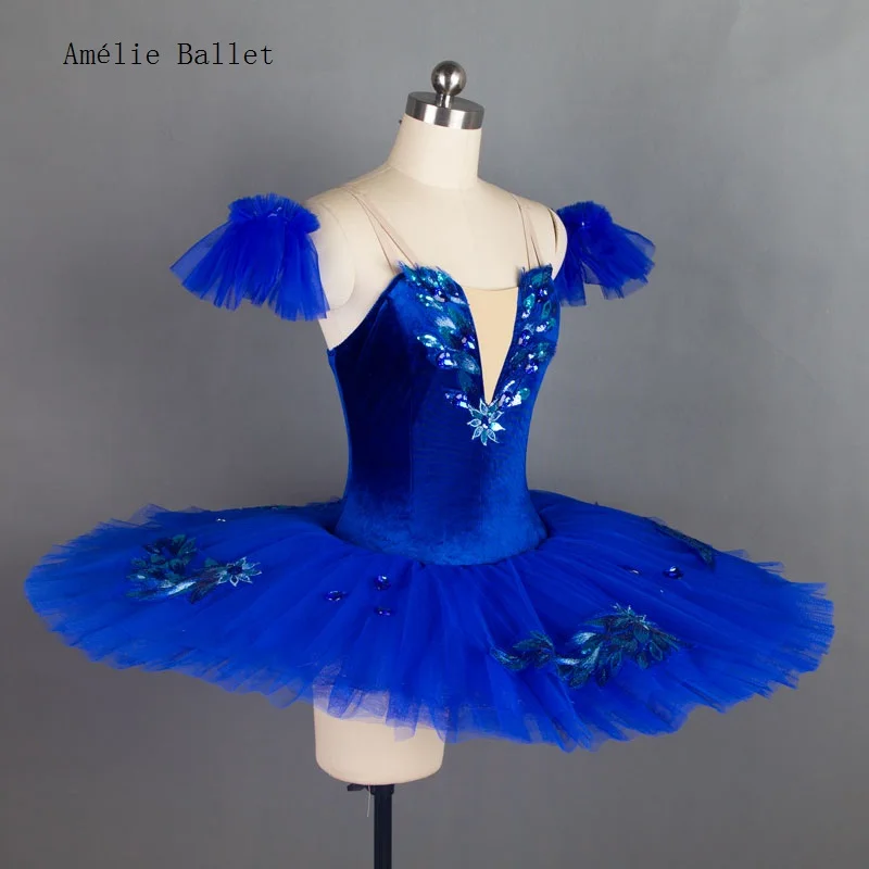 BLL027 Royal Blue Ballet Leotard 7 Layers Adult Women Dance Costume Ballet Tutu Ballerina Performance Ballet Costume Dance Tutu