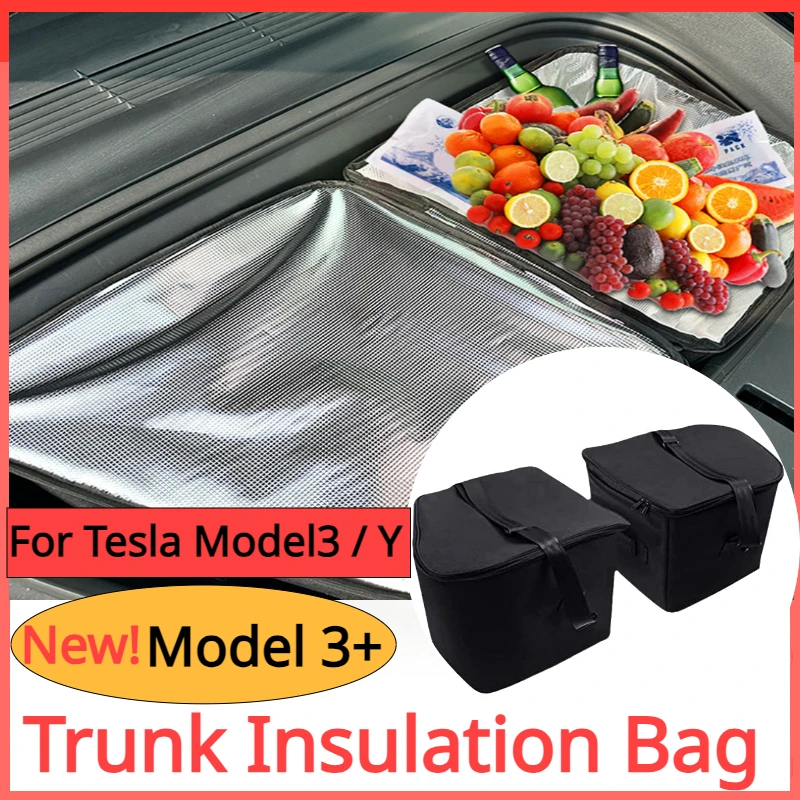 

For Tesla Model 3 Y 3+ Front Trunk Luggage Storage Bag Portable Heat Preservation Outdoor Organizer Packet New Model3 Highland