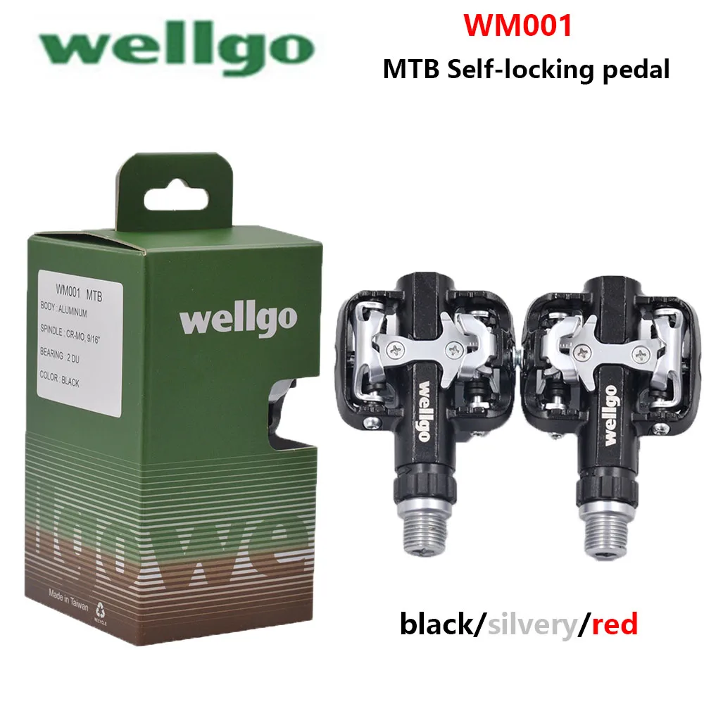 

WELLGO WM001 Самоблокирующаяся педаль для горного велосипеда из алюминиевого сплава Сверхлегкая самоблокирующаяся педаль Peilin MTB Lock Pedal