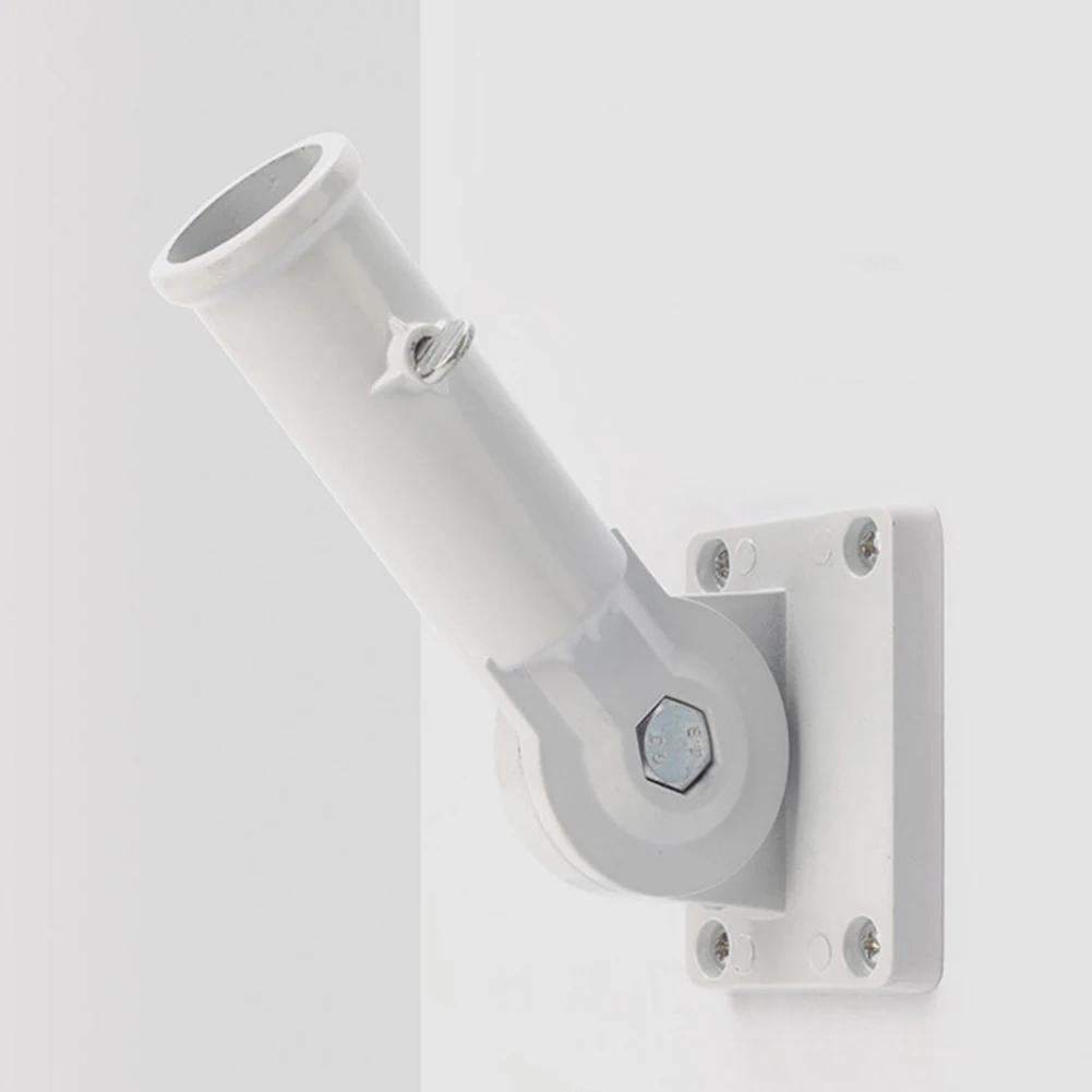 

Flag Holder Bracket Aluminum Adjustable Wall-mounted Flagpole Angle Bracket Base Horizontal Hanging Foldable Home Decorations