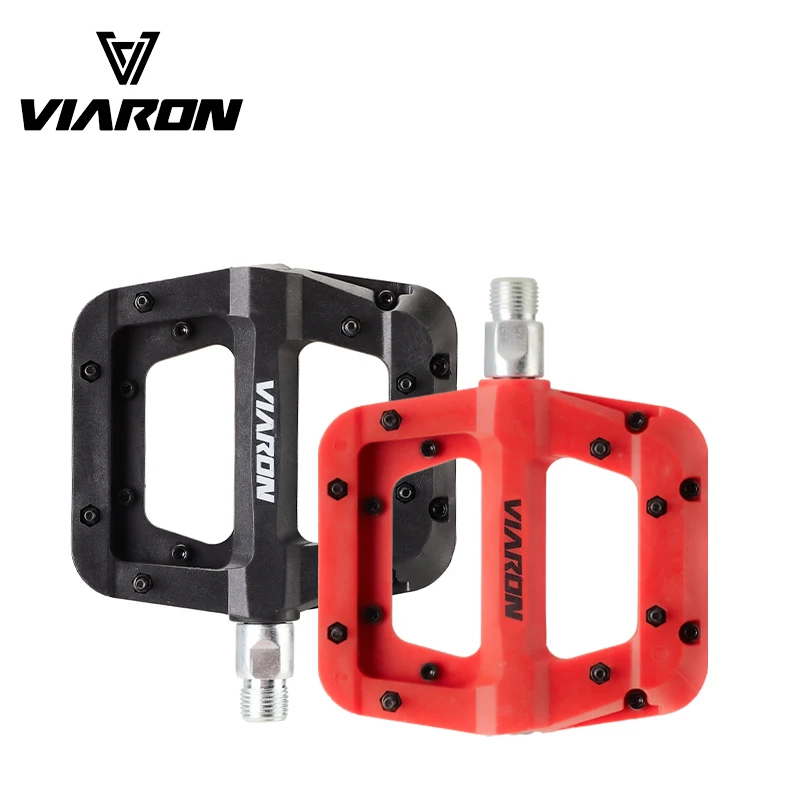 

VIARON Bike Pedal Ultralight 16 Nail Anti-slip Nylon Pedal for Mountain Bike Sealed Double Bearings Pedals Bicycle Accessories