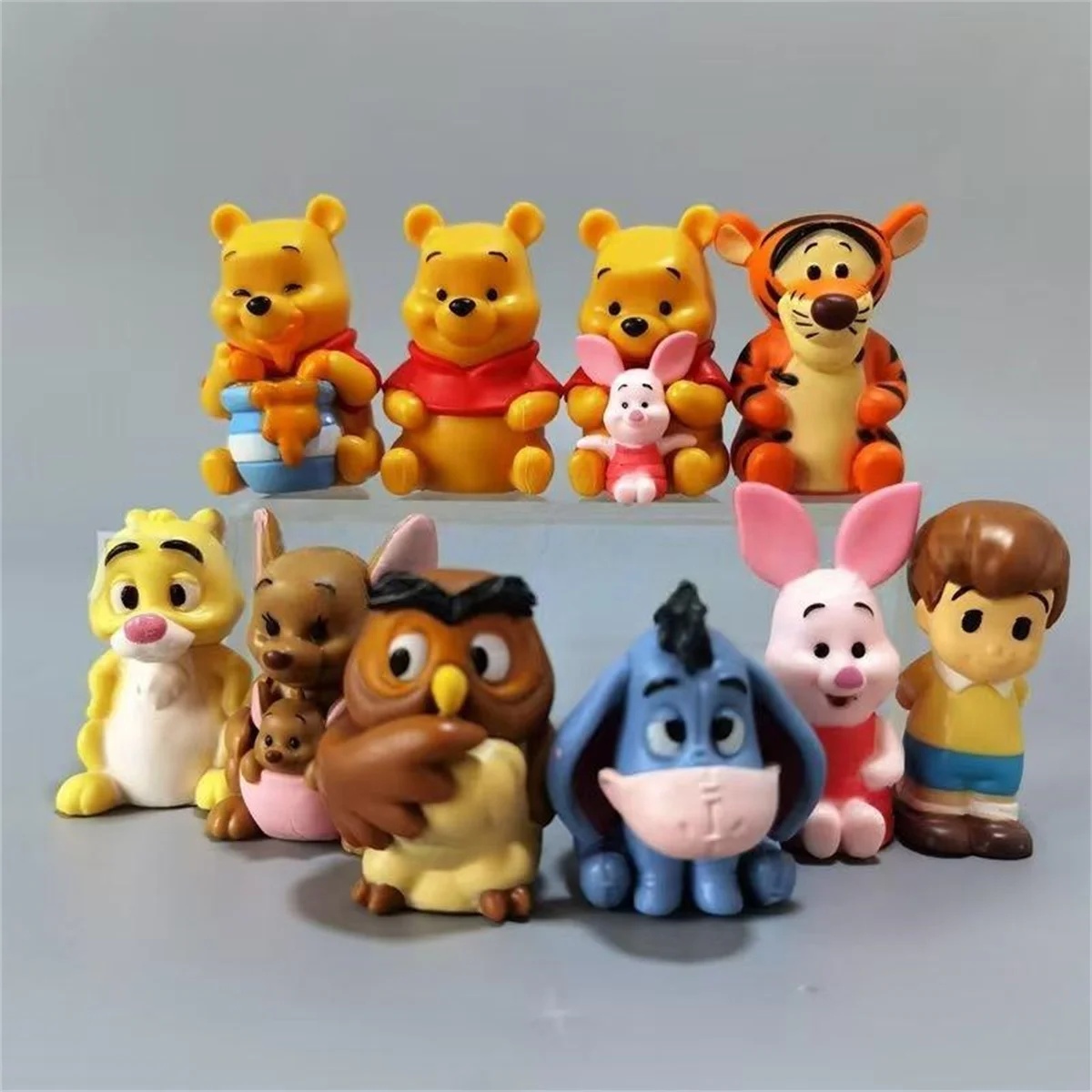 10 تماثيل نموذج دمية حيوانية لطيفة، وحلي لعبة المناظر الطبيعية الداخلية، وهدايا العيد #1