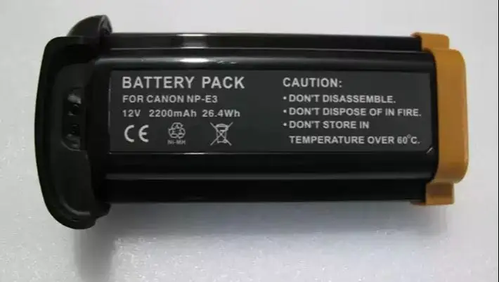 new for Canon  NP-E3  EOS-1D EOS-1D MARK II   E3 12V  2200mah  Camera battery