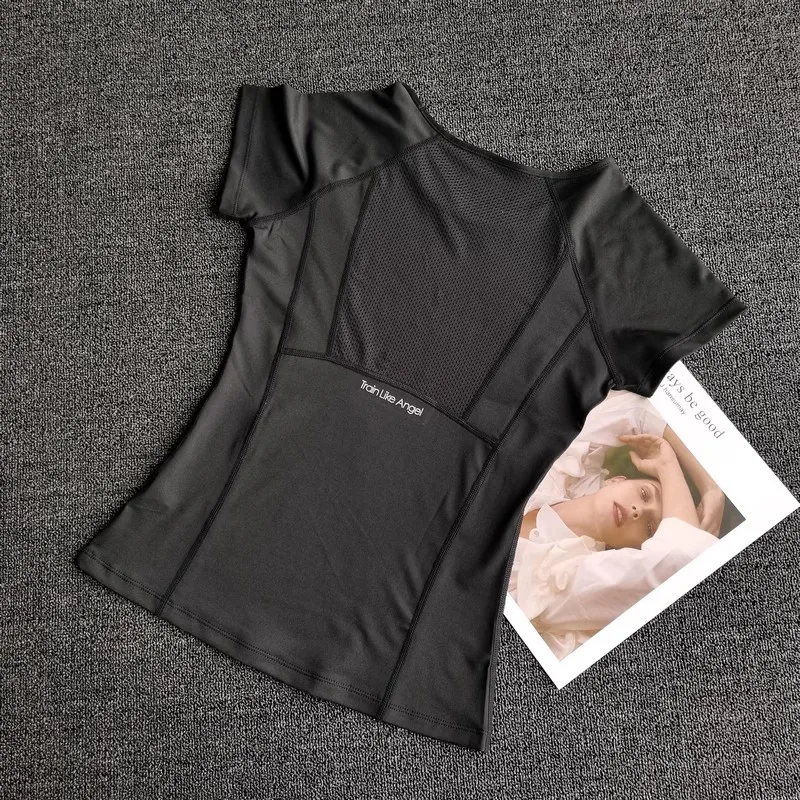 Outdoor Sports Shirt Sportswear Yoga Wear Women's Sports T-Shirt Fitness Clothes Running Yoga Top Female Workout Tops T-shirt image 2