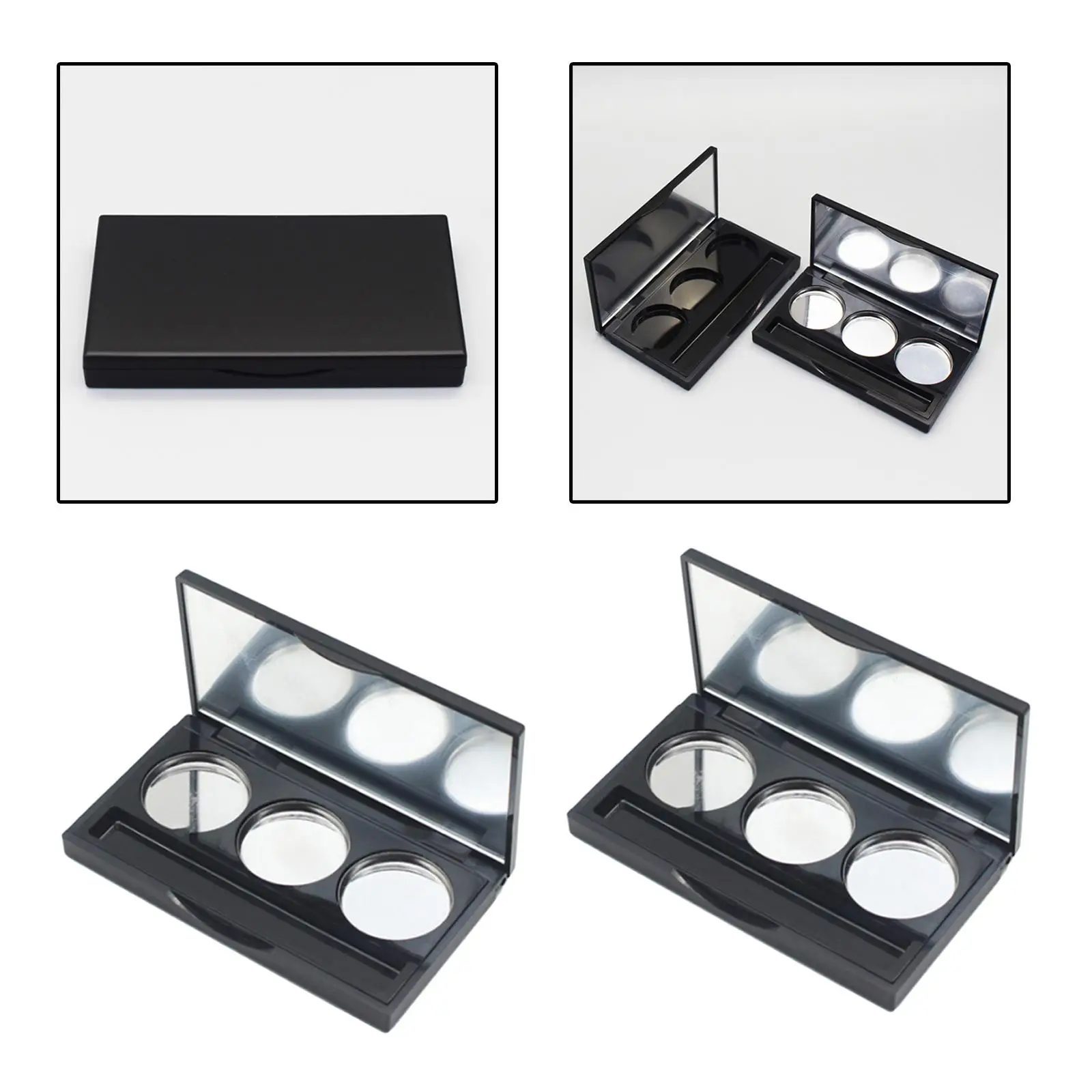 Sleek Cosmetic Organizer with 3 Divisions for Makeup Storage