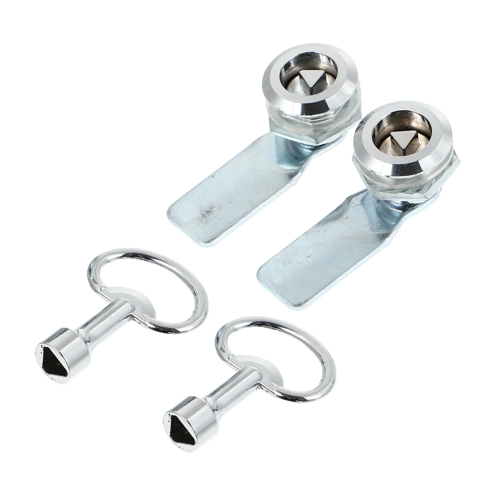 

2 set 2 Sets Zinc Alloy Triangle Locks for Electric Distribution Cabinets Key Triangle Lock Set Durable Sturdy Key Set Hardware
