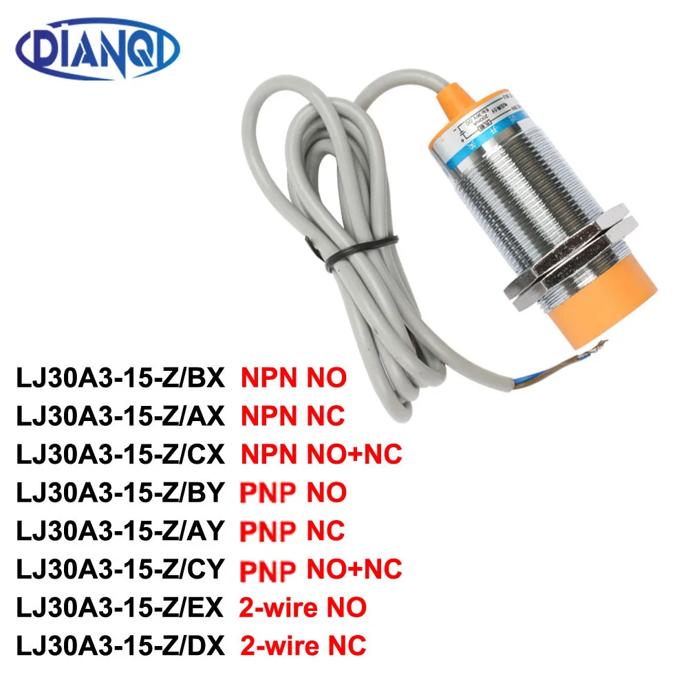 Inductive Proximity Sensor,LJ30A3-15-Z/EX DC 6-36V  2Wire NO NPN DC 200mA Proximity Switch sensor switch