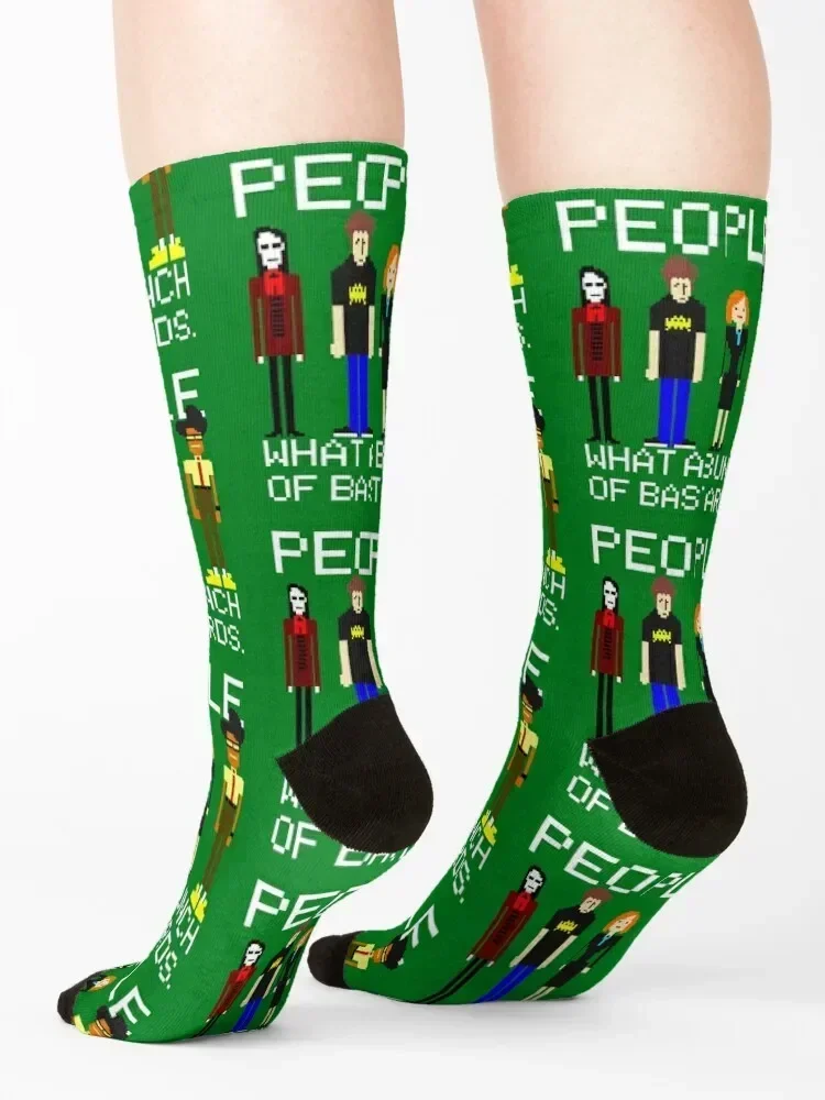 IT CROWD - People what a bunch Socks men cotton high quality anime gifts happy Luxury Woman Socks Men's