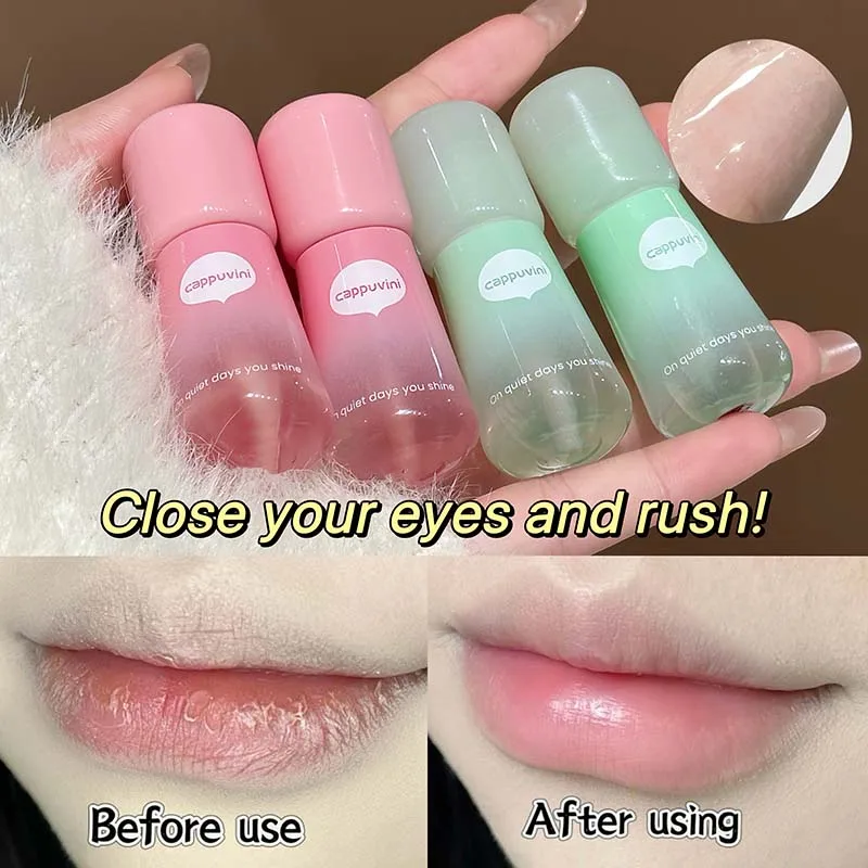 Cappuvini フルーティー保湿リップオイル Cear リップグロス ガラス唇 リップラインを軽減 リップケアに最適 リップクリーム