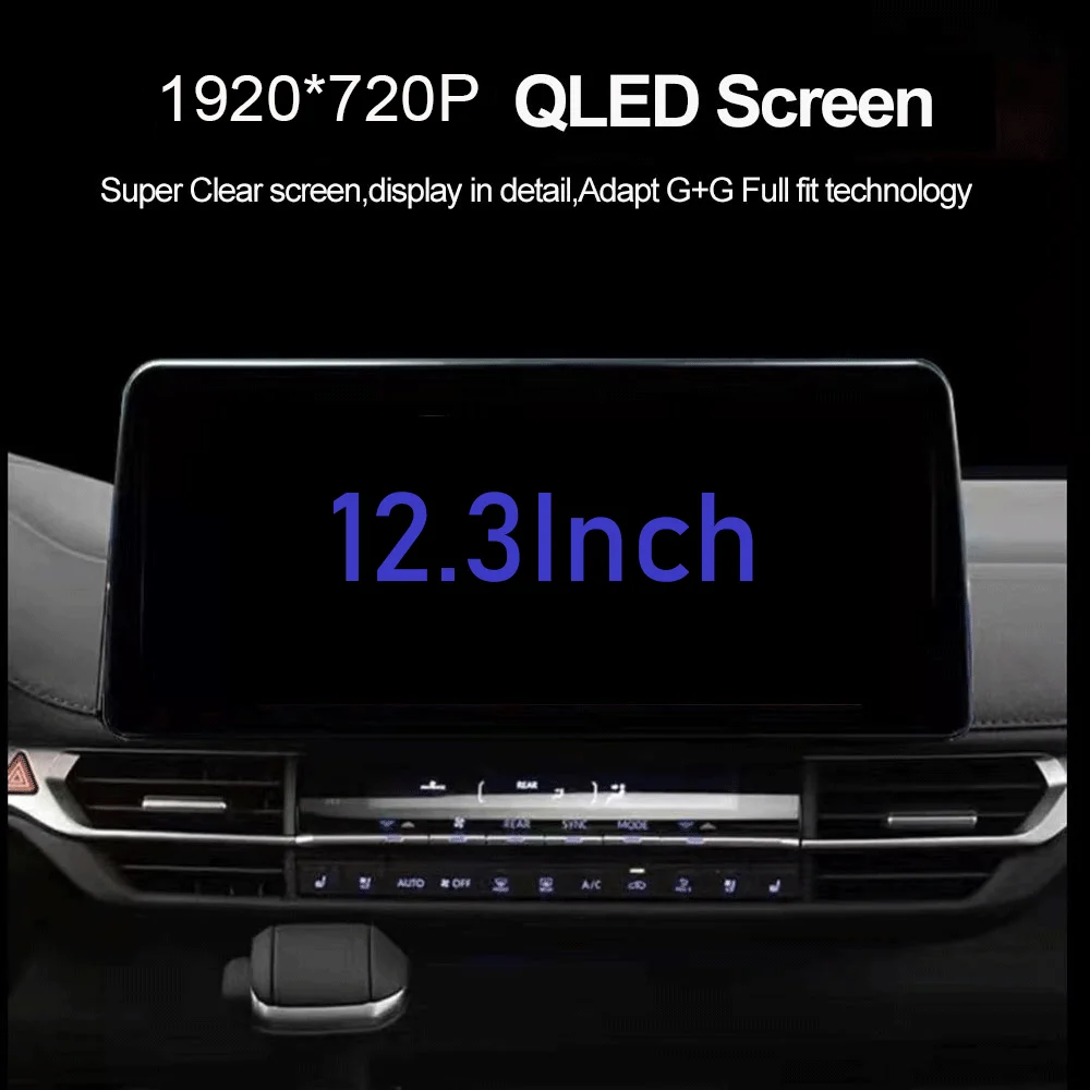 Android 14 Car Radio 12.3inch  For Toyota 4Runner 4 Runner 2014-2019 Multimedia Player GPS WIFI BT Stereo QLED No 2 din DVD