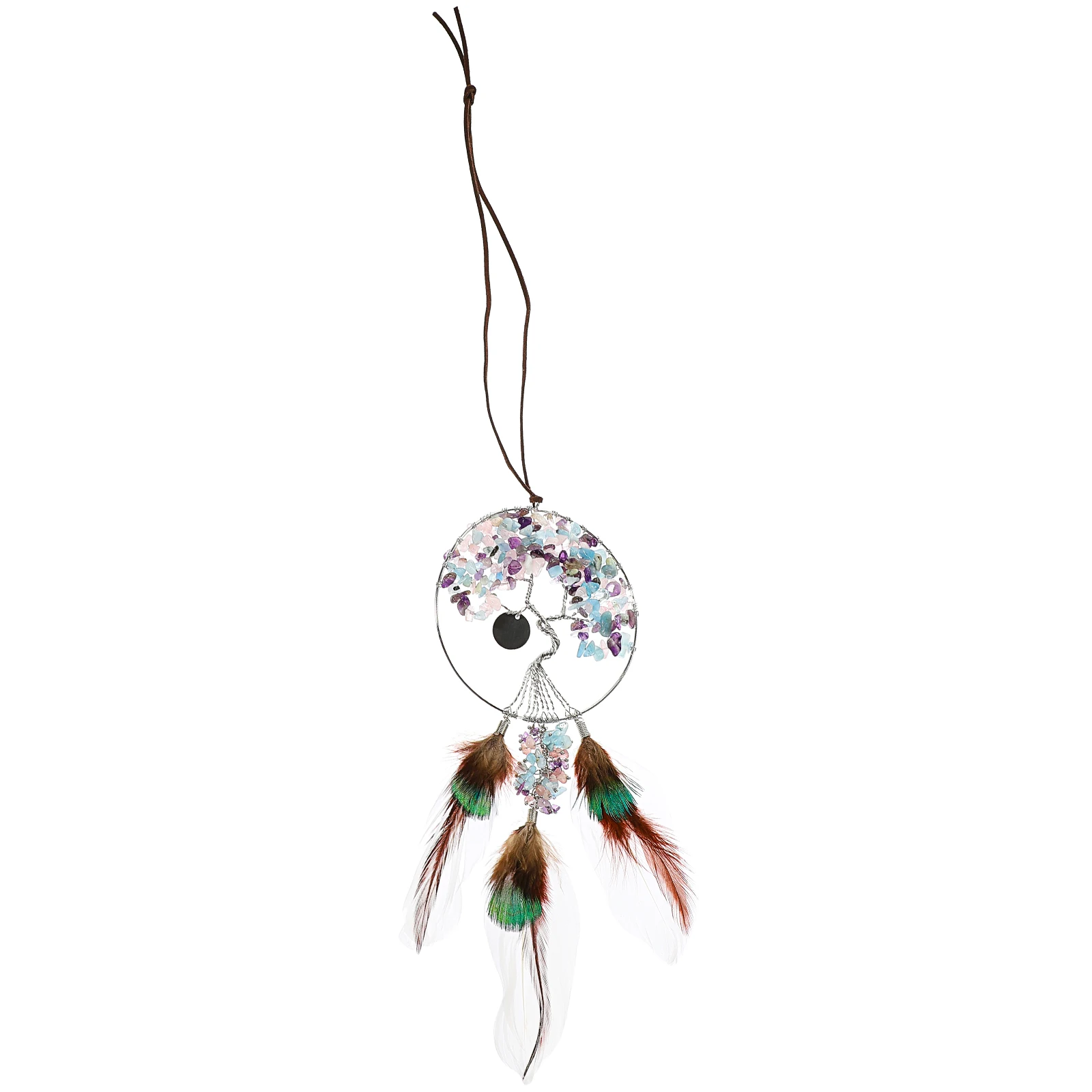 

Crystal Heart Tree of Life Decor Love Dreamcatcher Crystal Dreamcatcher Hanging Ornament Accessories