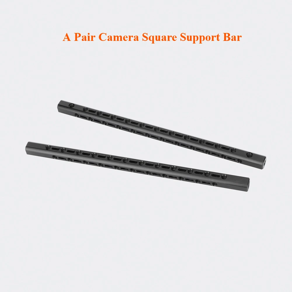 

Комплект из 2 квадратных опорных стержней для DSLR диаметром 15 мм. | с резьбой для аксессуаров 1/4 дюйма-20 для клетки камеры, монитора, крепления на ручке