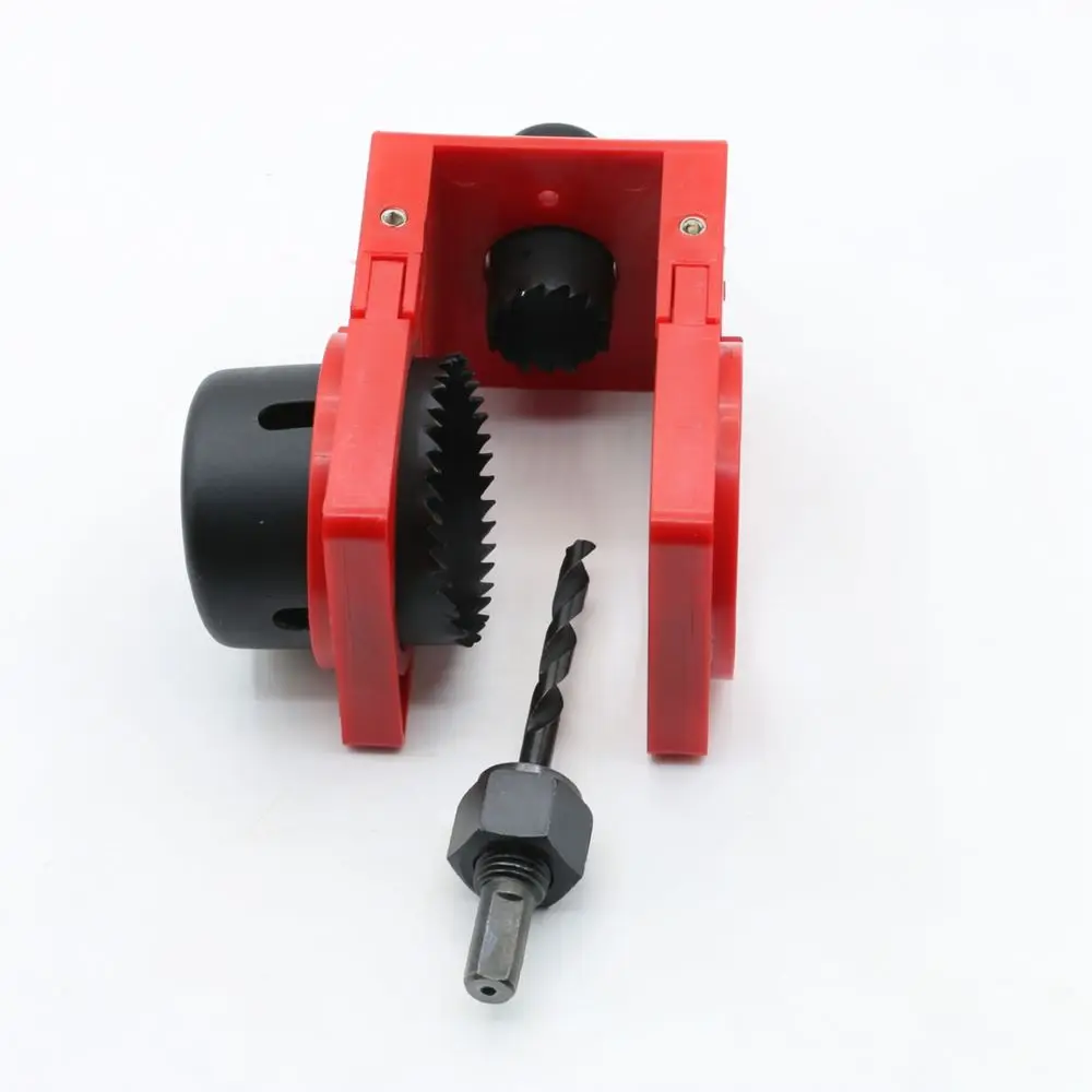 Door Lock Installation Kit Wood Drilling Template Jig For Accurate Hole Opener Professional Carpentry Hardware Tool Set
