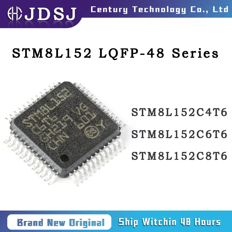 

5PCS STM8L152C4T6 STM8L152C6T6 STM8L152C8T6 LQFP-48 Brand New Original IC Chip