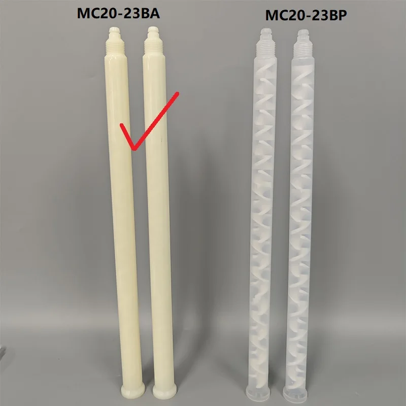 TAH 162A-623/MC20-23BA Plastic Spiral Bell Mixing Nozzle Mixing Tube 23-Element For high flow rate meter mix applications