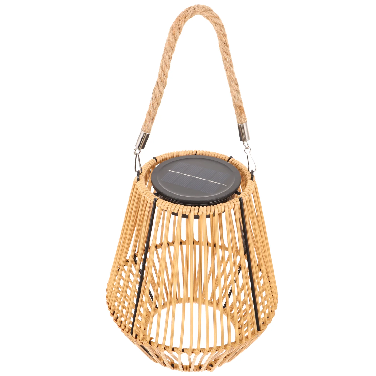 

Rattan Basket Chandelier Lamp Shade Solar Garden Light Outdoor Lanterns Hanging