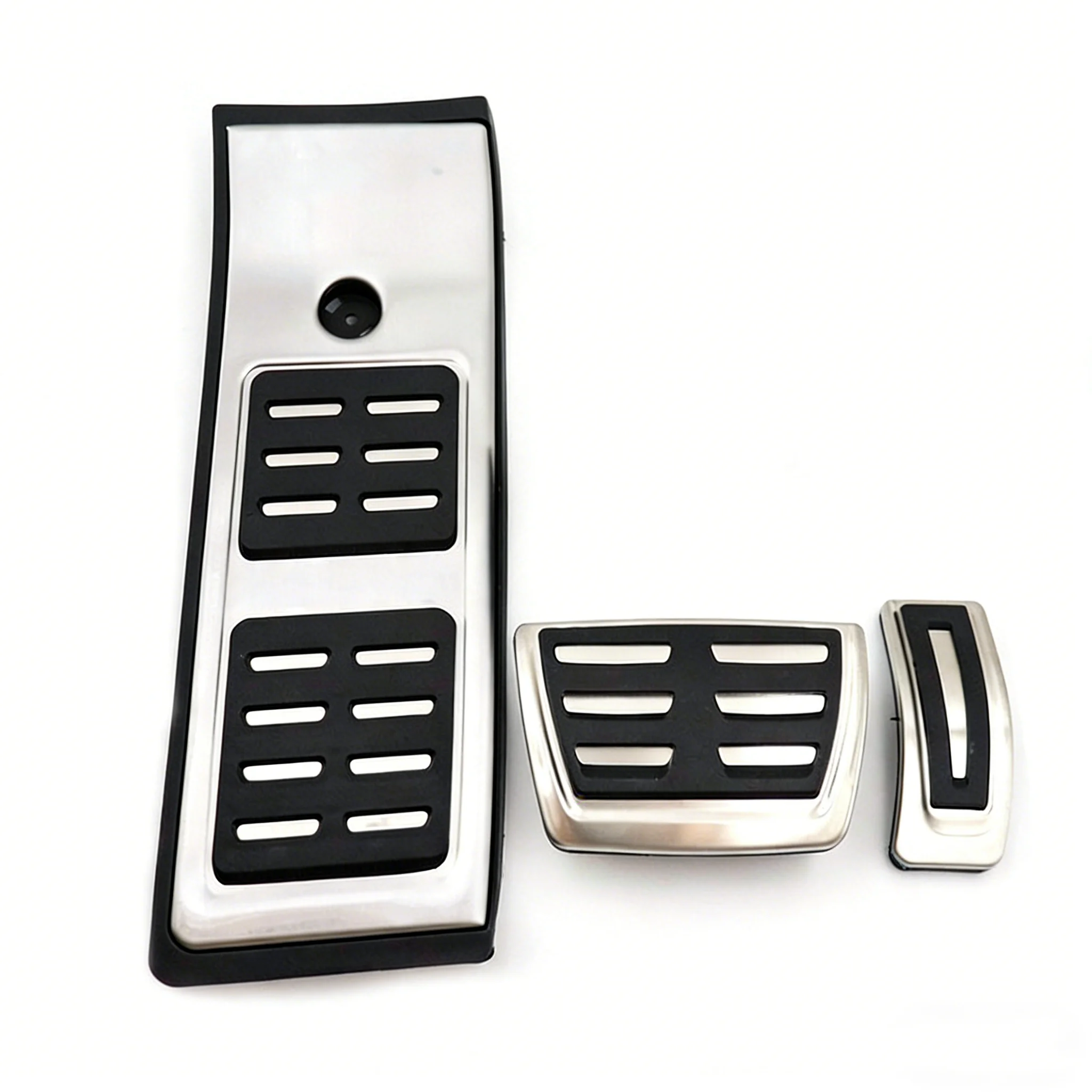 

Противоскользящие алюминиевые накладки на педали для Audi Q5L 2018-2020 | Комплект накладок на педали газа, тормоза и подножки