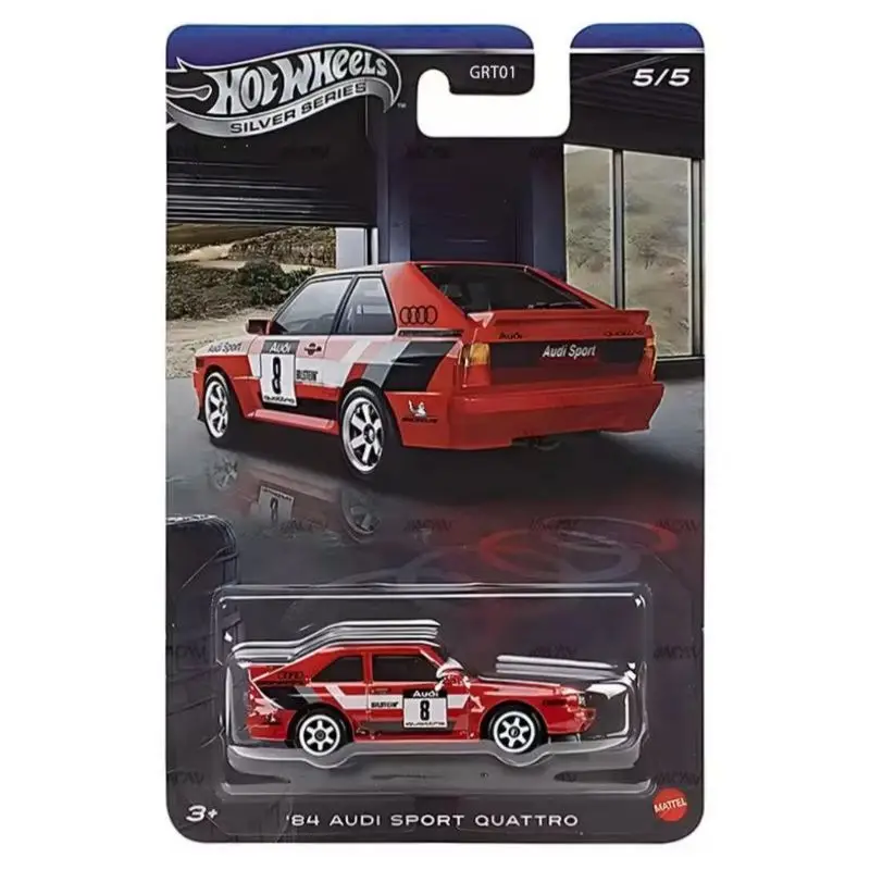 Nuevo Set de Autos de la Serie Silver de Hot Wheels, Grt01, Audi 90, Audi R8, Audi Sport, Audi E-Tron Gt, Modelos de Autos Metálicos Fundidos a Presión, Regalo para Coleccionistas