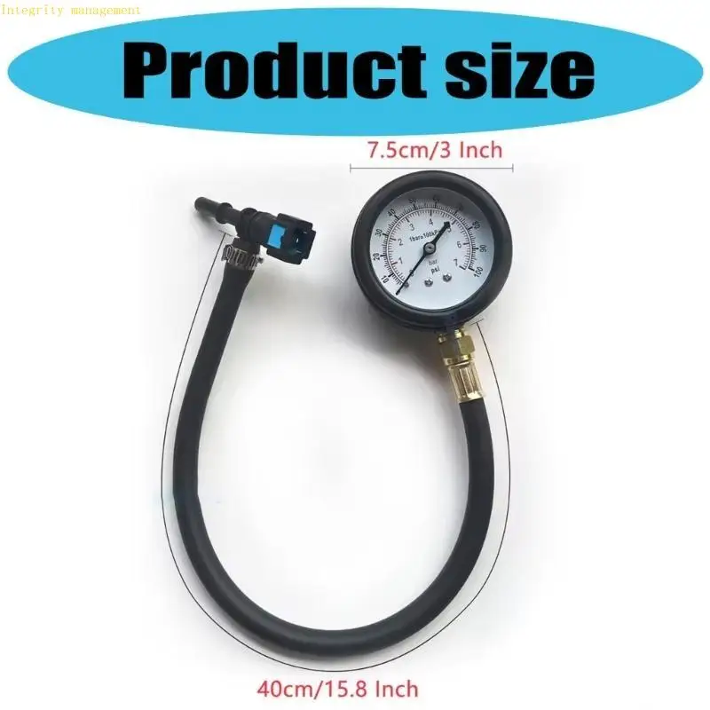 

242D Gas Pressure Test Monitoring Tool With Quick Connector for DIY Vehicle Maintenance & Professional Use Accurate Readings