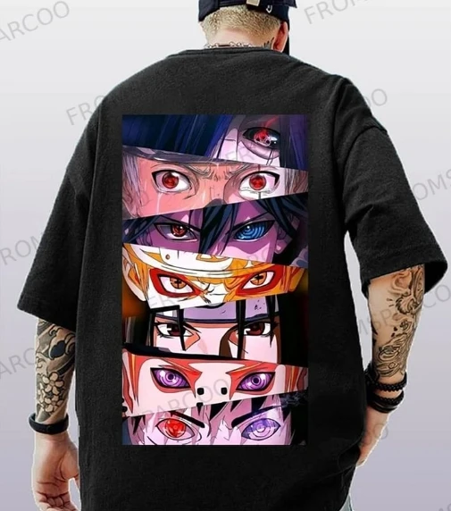 

2025 New Animation Hokage Joint Printing Fashion Boys Casual Personality Short T Pure Cotton Summer Men and Women Tide