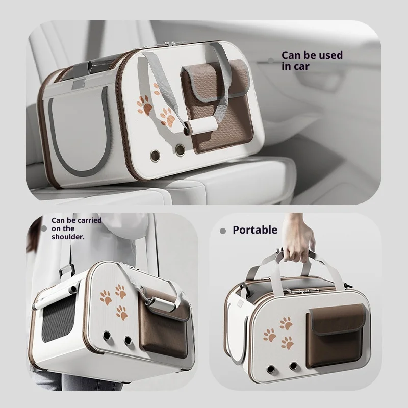 Mochila transportadora para gatos tipo cápsula espacial anti-estrés