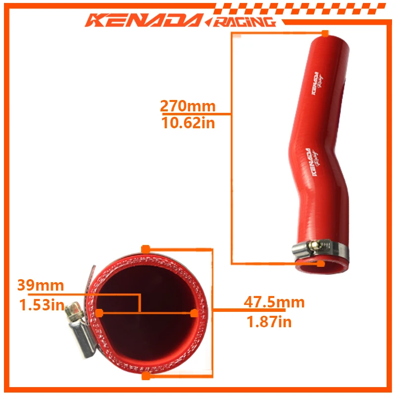 KENADA RACING Modified Racing TB Rubber Intake Hose Velocity Banana For NMAX 155 V1 NMAX Old 2DP 2015-2019 Throttle Body