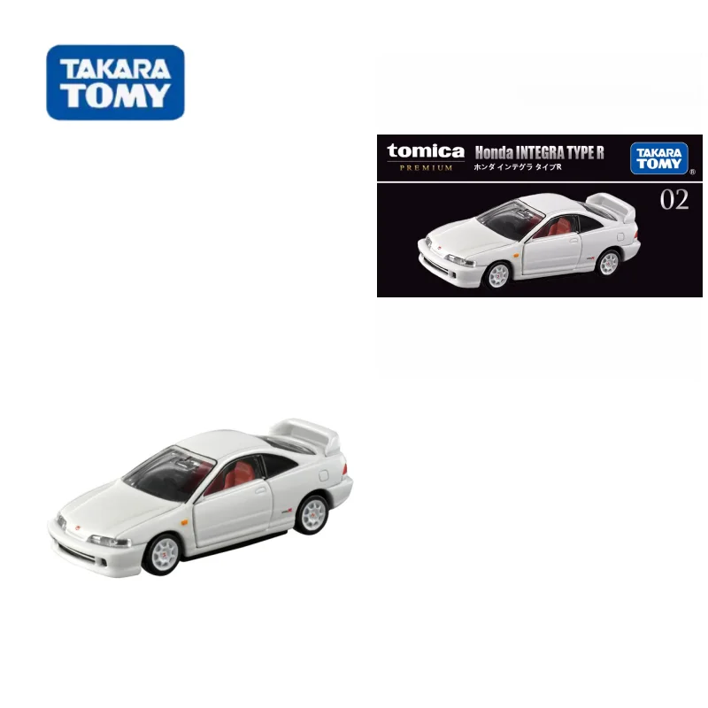 TAKARA TOMY Black Box diecast alloy car TP02 Honda INTEGRA TYPE R sports car, children's collection toys, gifts for children.