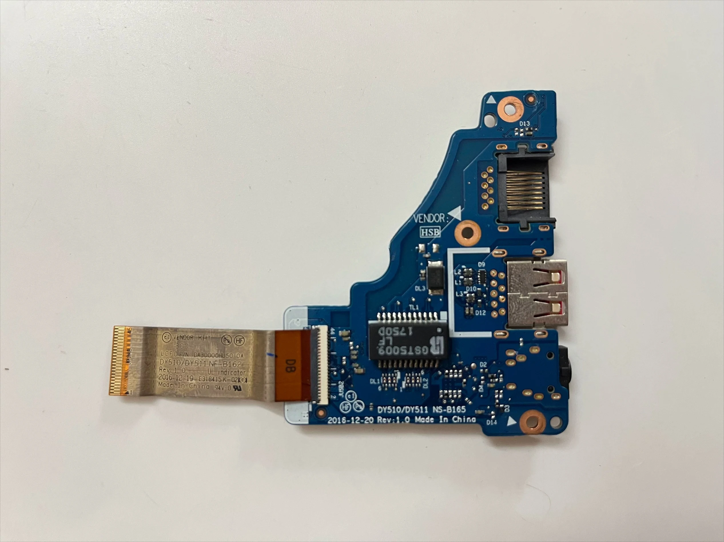 For Lenovo Legion Y720-15IKB NS-B165 NF-B162 USB audio board, small board with cable
