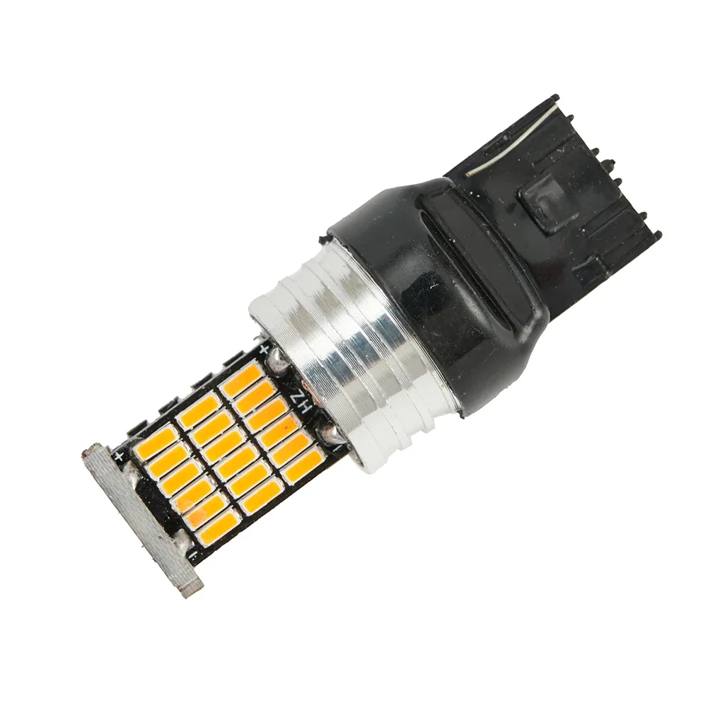 

2 шт. W21W T20 WY21W 7440 9V-18V Canbus Янтарный автомобиль 45SMD фонарь поворота