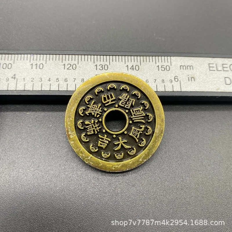 Brass crafts, cinnabar mountain ghost copper coin pendants, various styles available for retail
