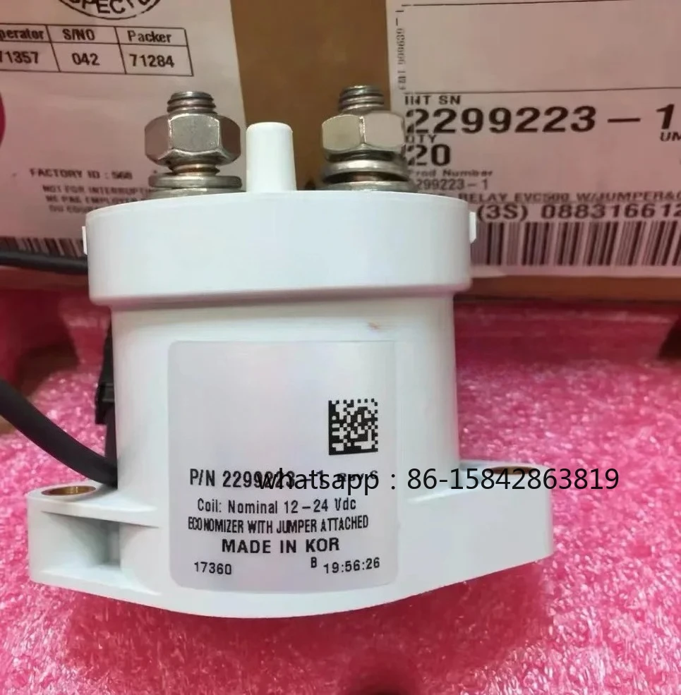 

Maxgeek EVC500 2299223-1 High Voltage DC Contactor Automotive Relay 900V 500A Coil 12-24V Relay for TE
