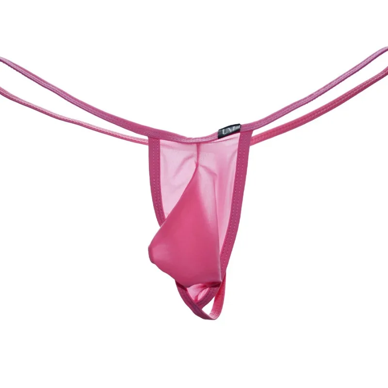 Pouch Bag Mens Thong Thin Men Underwear Homme Sexy Transparent Men String Lingerie Man G String Erotic Hombre Male T-Back Briefs