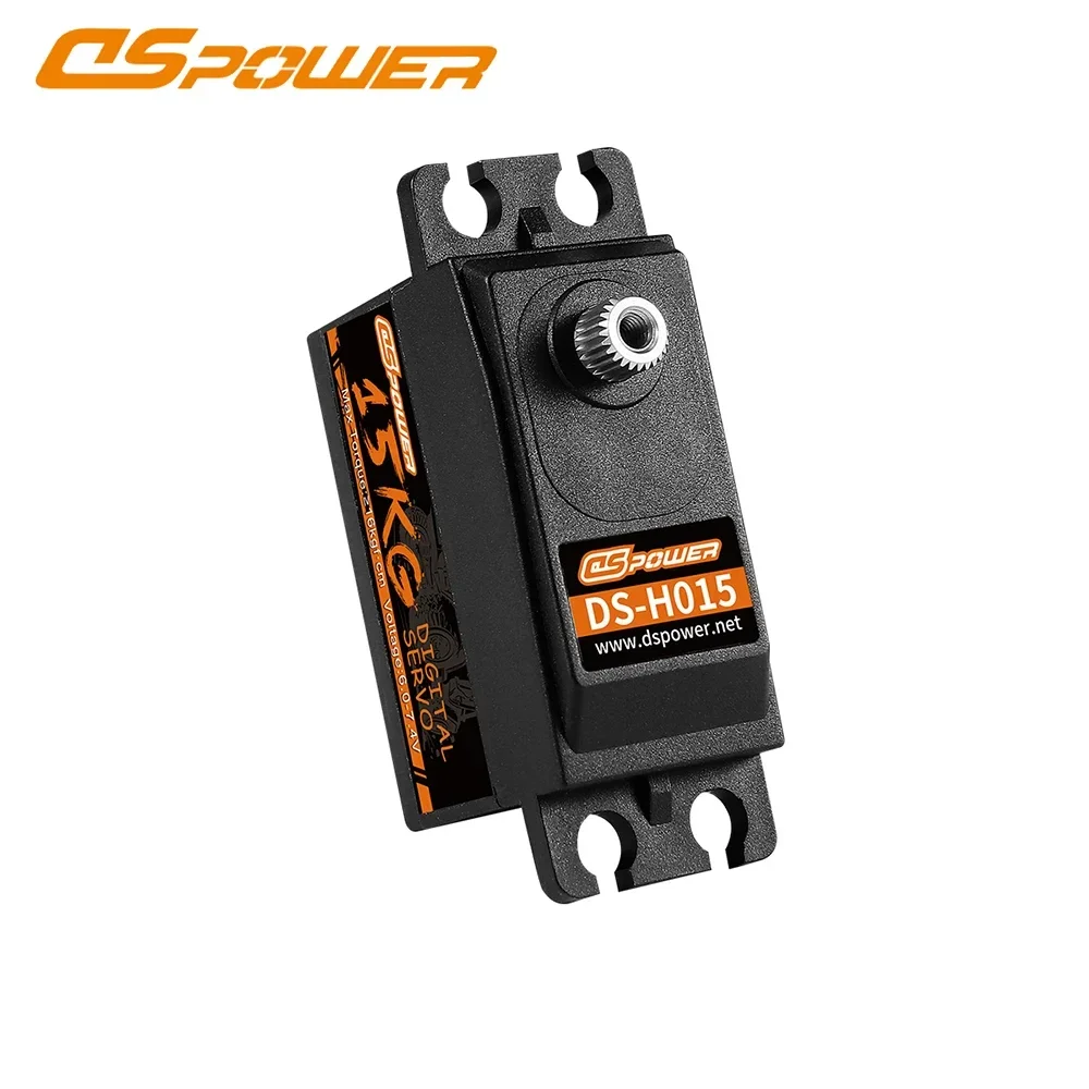 DSPOWER 15KG 180 ° /300 °   Metal Gear Digital Servo a basso profilo Corpo corto per 1/8 1/10 RC Auto Barca Elicottero Aereo Robot Parte