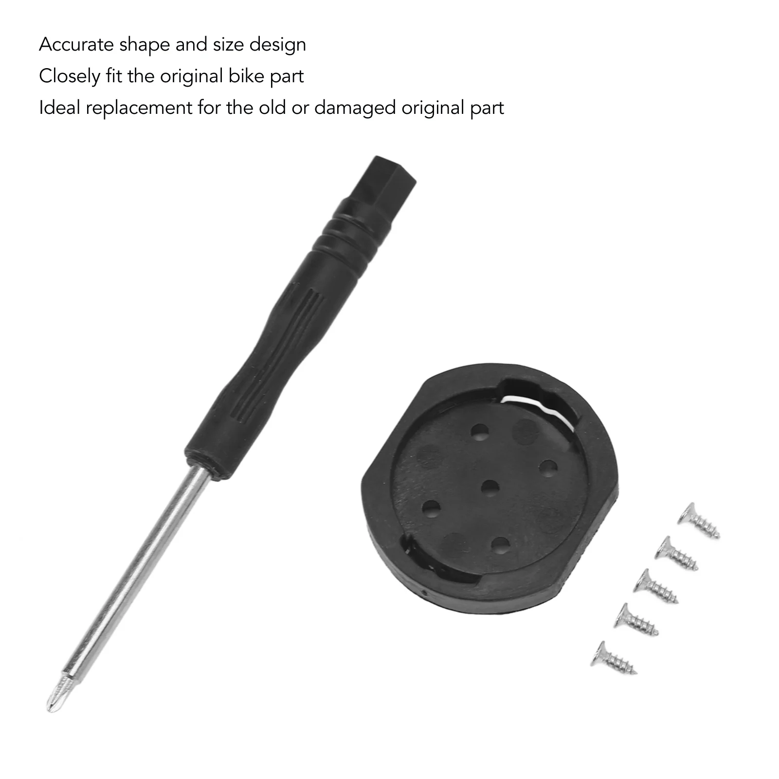 

Кронштейн для велосипедного компьютера с фиксированной основой, набор инструментов для ремонта велосипедного компьютера, 5 винтов, кронштейн для компьютера, замена фиксированной основы, подходит для Garmin