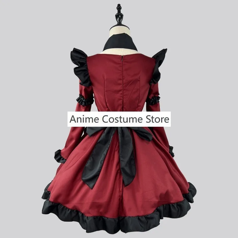 Halloween Gothic Maid Devil Cosplay Costumes Sweet Lolita Girl Party Princess Dress Apron Headwear Neckwear Women Plus Size Cos