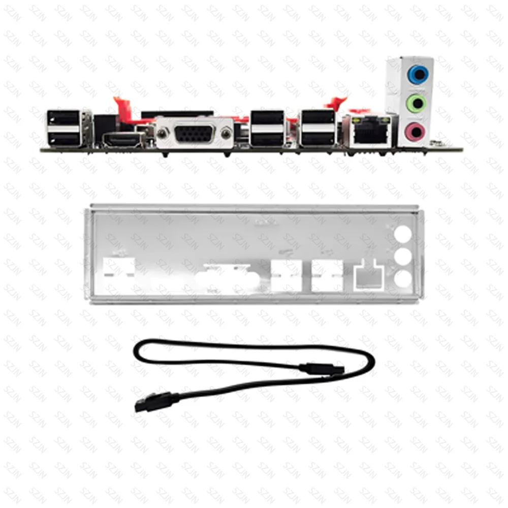 مجموعة اللوحة الأم H81 MINI ITX معالج LGA 1150 مع مبرد وحدة المعالجة المركزية DDR3 16G يدعم الذاكرة M2 NVME طقم مكتب استهلاك منخفض للطاقة