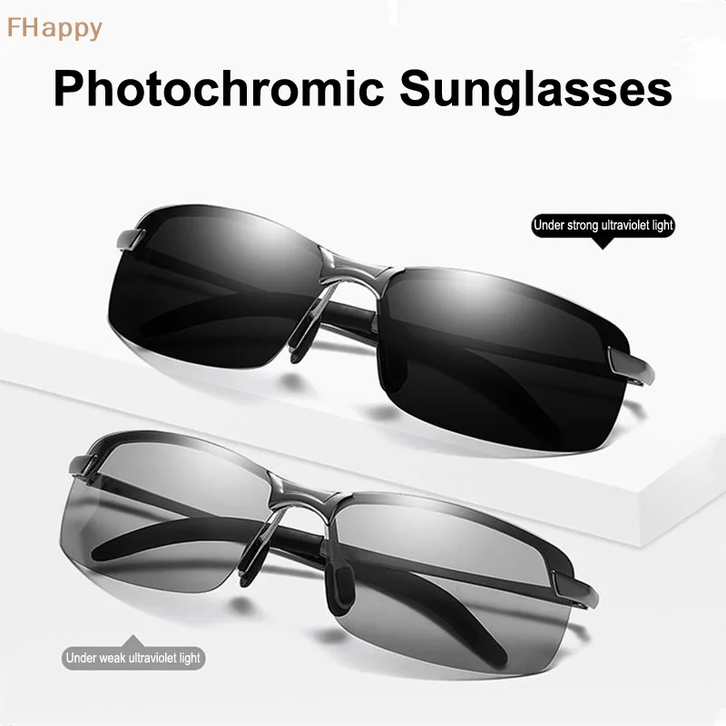 Gafas de sol polarizadas para hombre, lentes fotocromáticas para conducir, cambio de Color, visión nocturna y diurna, accesorios para conductores