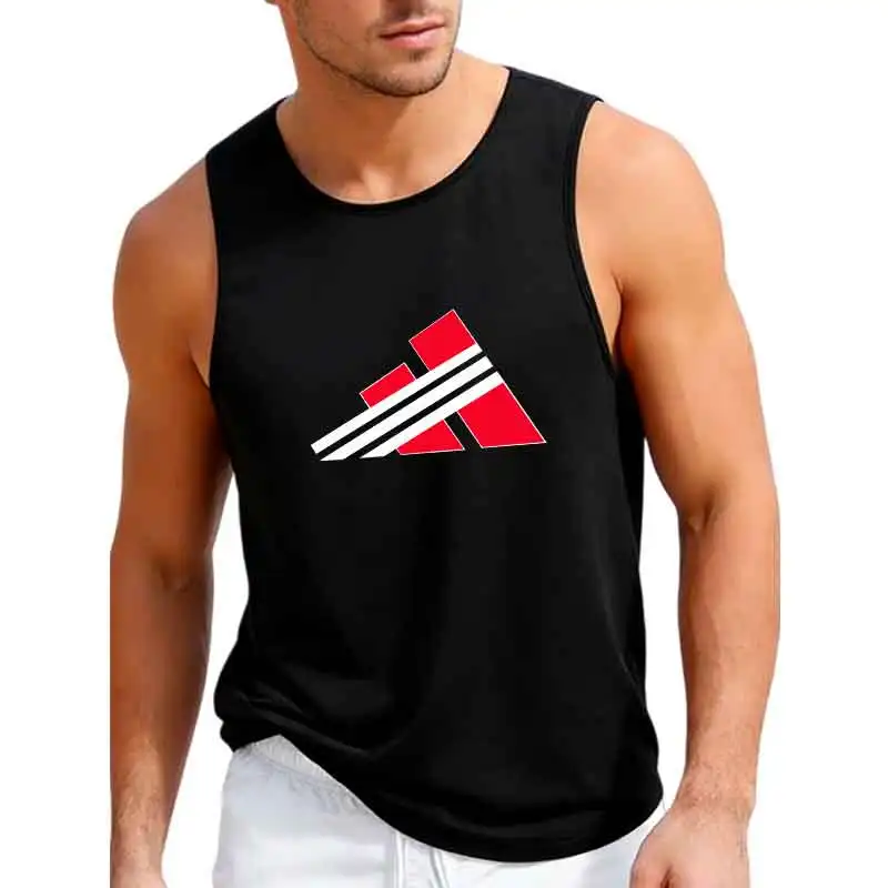 Camiseta sin mangas con estampado de logotipo Quiksilver 1969 para hombre, camiseta informal negra sin mangas para surf de verano