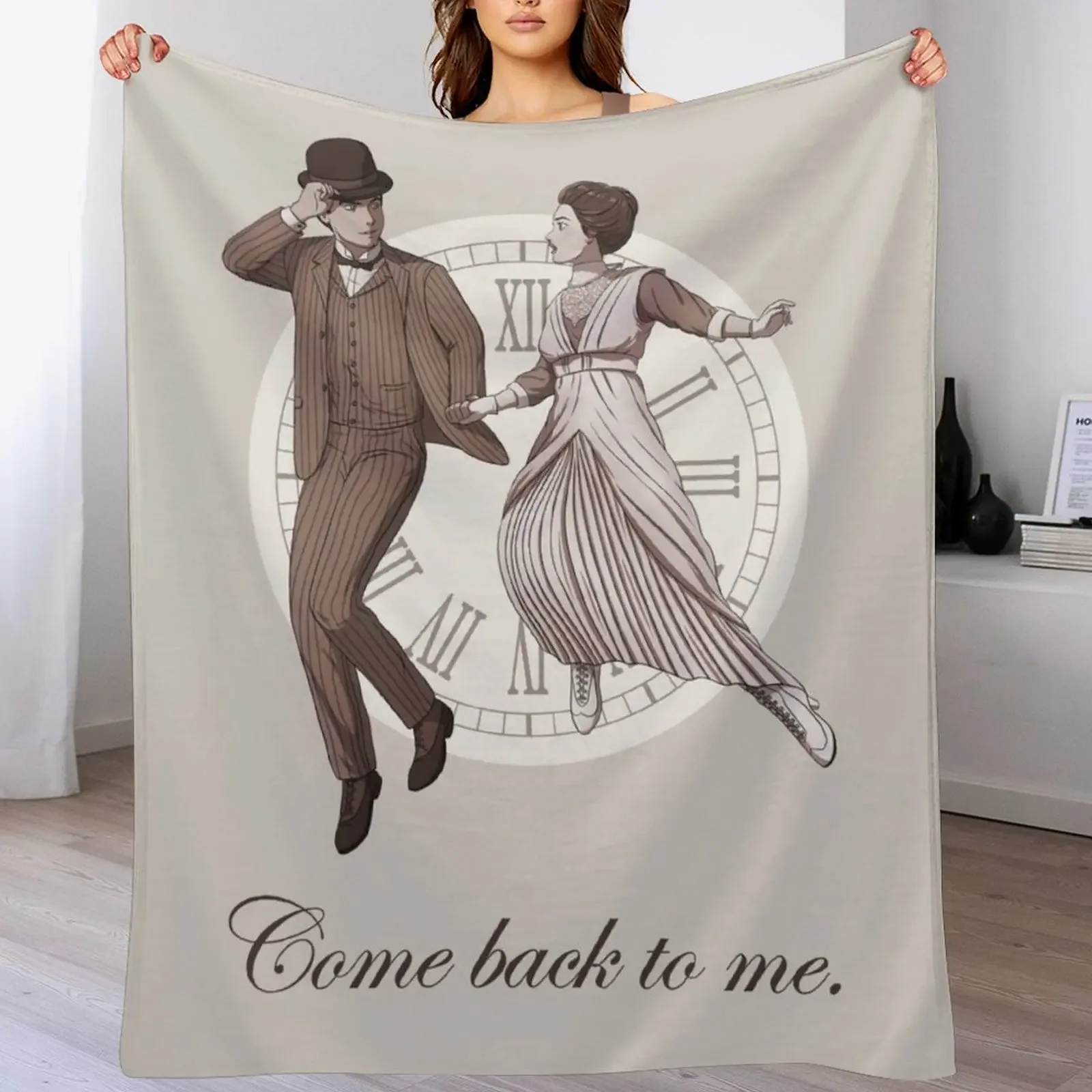 Somewhere in time -Come back to me Throw Blanket Luxury St Moving warm winter Blankets