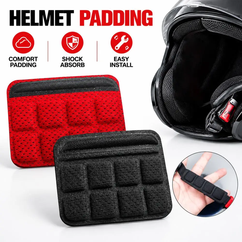 Comfortable Helmet Chin Pad Foam Replace Pads, Shock Absorbing Soft Sealed Sponge Inner Liner Universal Fits Cycling/Motorcycle