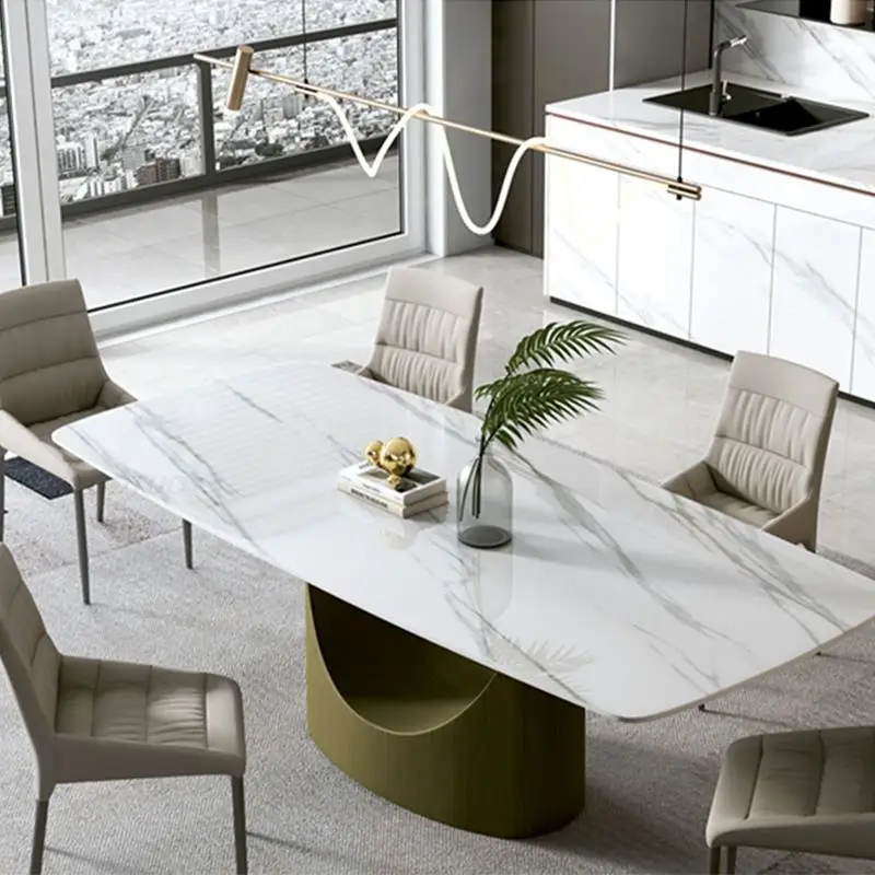 

2.2m Dining Table Rectangular Dining Table Black base