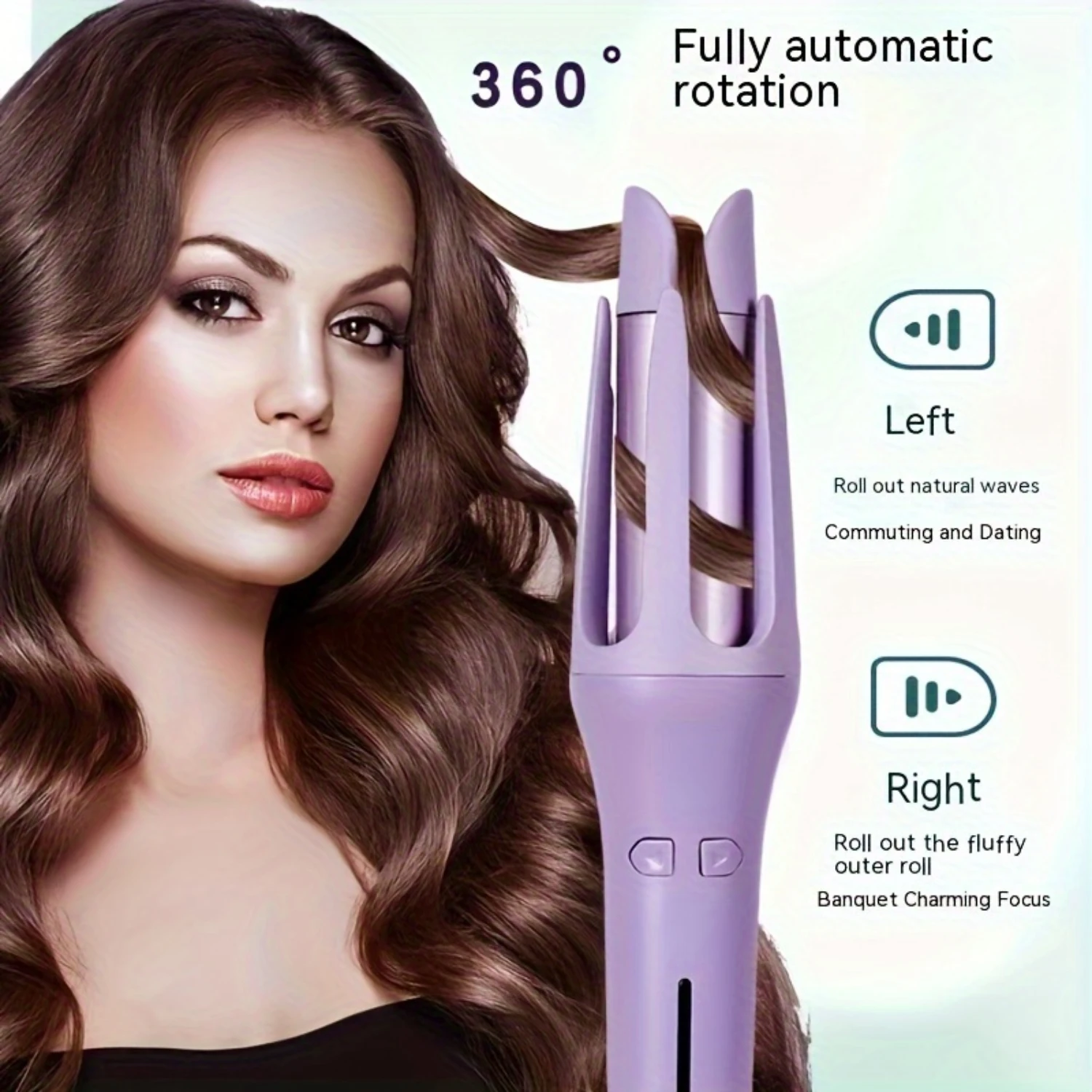 

Fully Automatic Curling Rod For Perm, Large Curls, Large Waves, Bangs, Curling Machine, No Harm To Hair, Negative Ion Dormitory