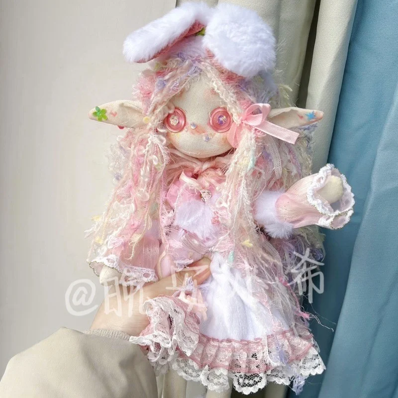 

Soft Bunny Button Doll Hand Sewn Customised Ghost Mum Special Gift Toy For All Ages Collectible Action Figure