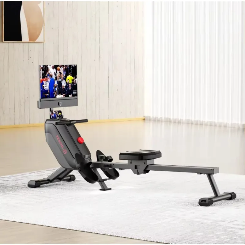 

Rowing Machine App Compatible, Home Magnetic Rowing Machine, 100 Levels of Quiet Resistance